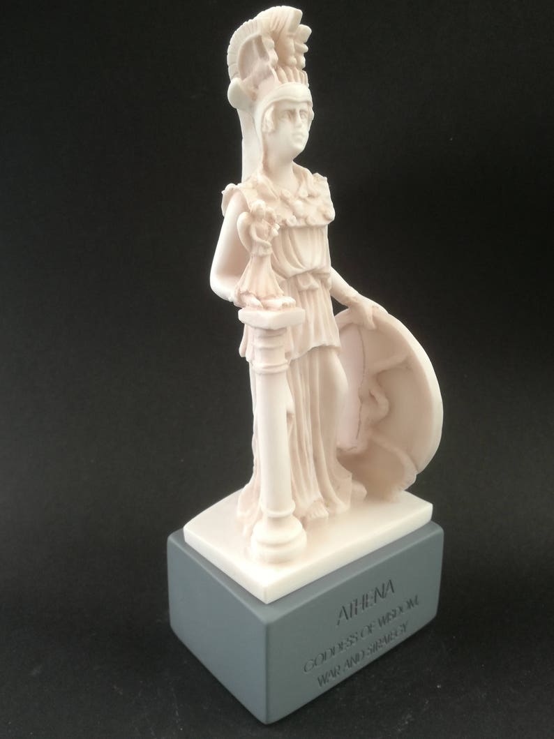 Athena Pallada Greek Art Statue Goddess Of Wisdom Patroness The City Of Athens