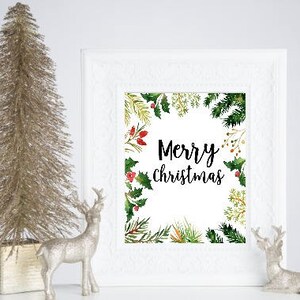 Christmas Printable Wall Art - Christmas Sign Christmas Decor Christmas Printable - You Print Instant Download Print Poster Sign 8 x 10