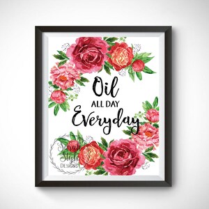 Printable Wall Art - Oil All Day Printable Digital Download Peonies ...
