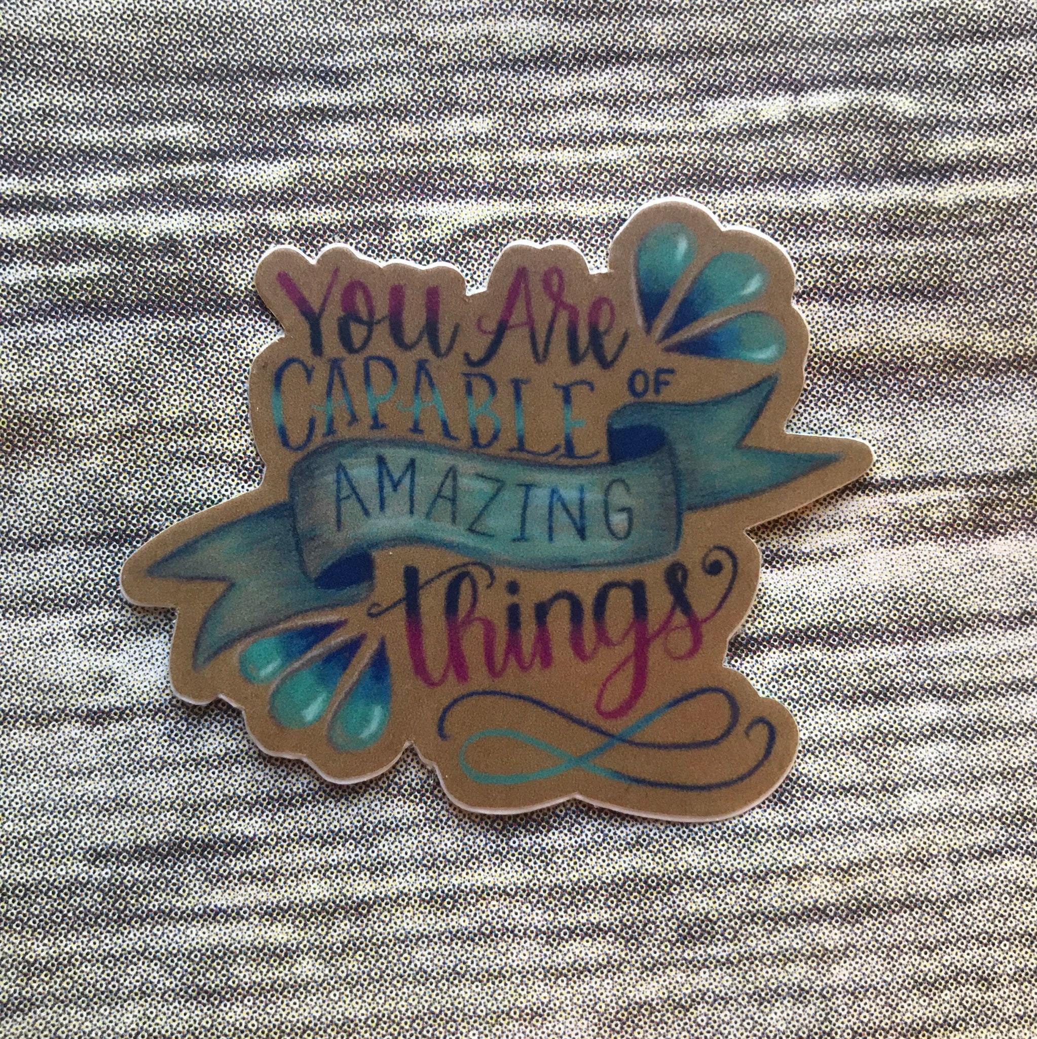 Motivational Vinyl Sticker Durable Waterproof Vinyl Sticke Etsy