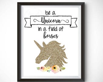 Printable Wall Art - Unicorn Magical Motivational Instant Download Print Digital Download Home Decor
