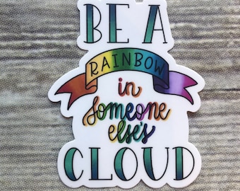 Rainbow Vinyl Sticker Durable Waterproof Vinyl Sticker