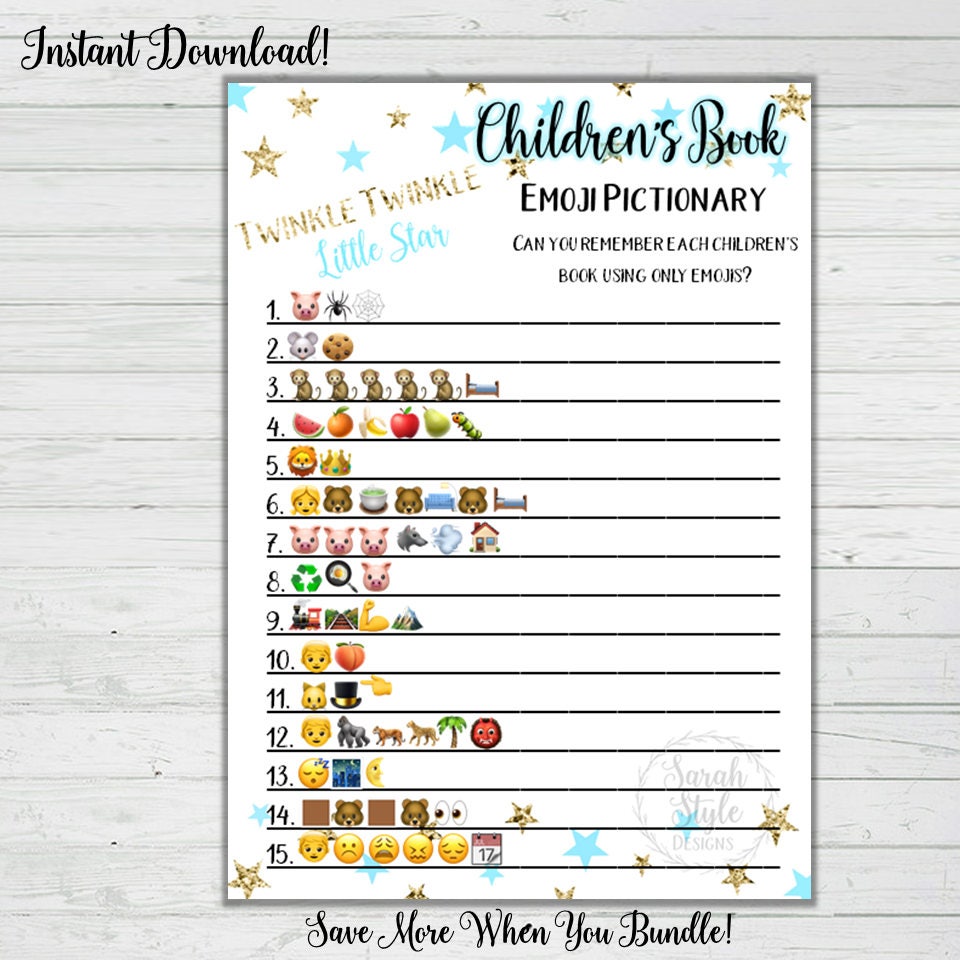 baby-shower-children-s-book-emoji-pictionary-game-activity-twinkle-twinkle-little-star-digital-download-instant-printable-boy-etsy