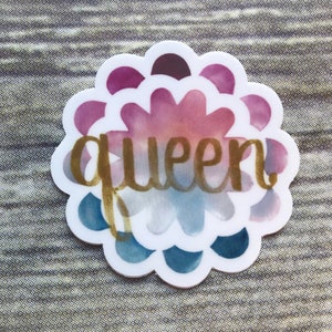 Queen Vinyl Sticker Durable Waterproof Vinyl Sticker