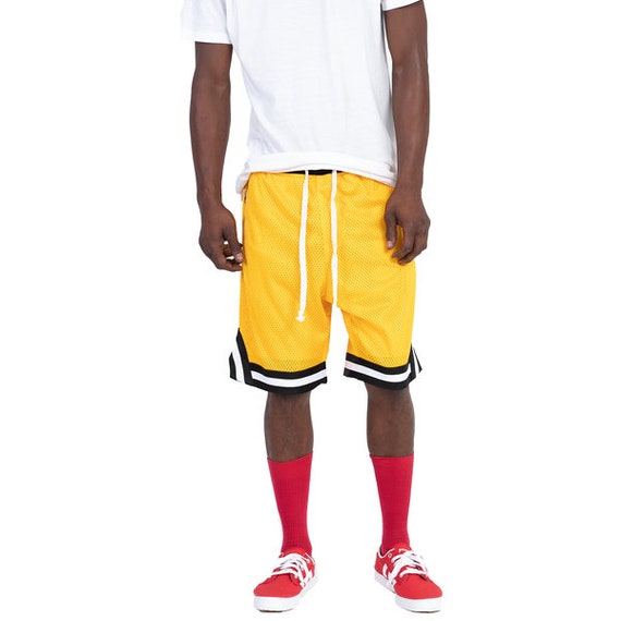 yellow basketball shorts