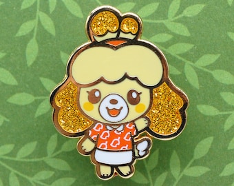 Happy Island Dog Enamel Pin