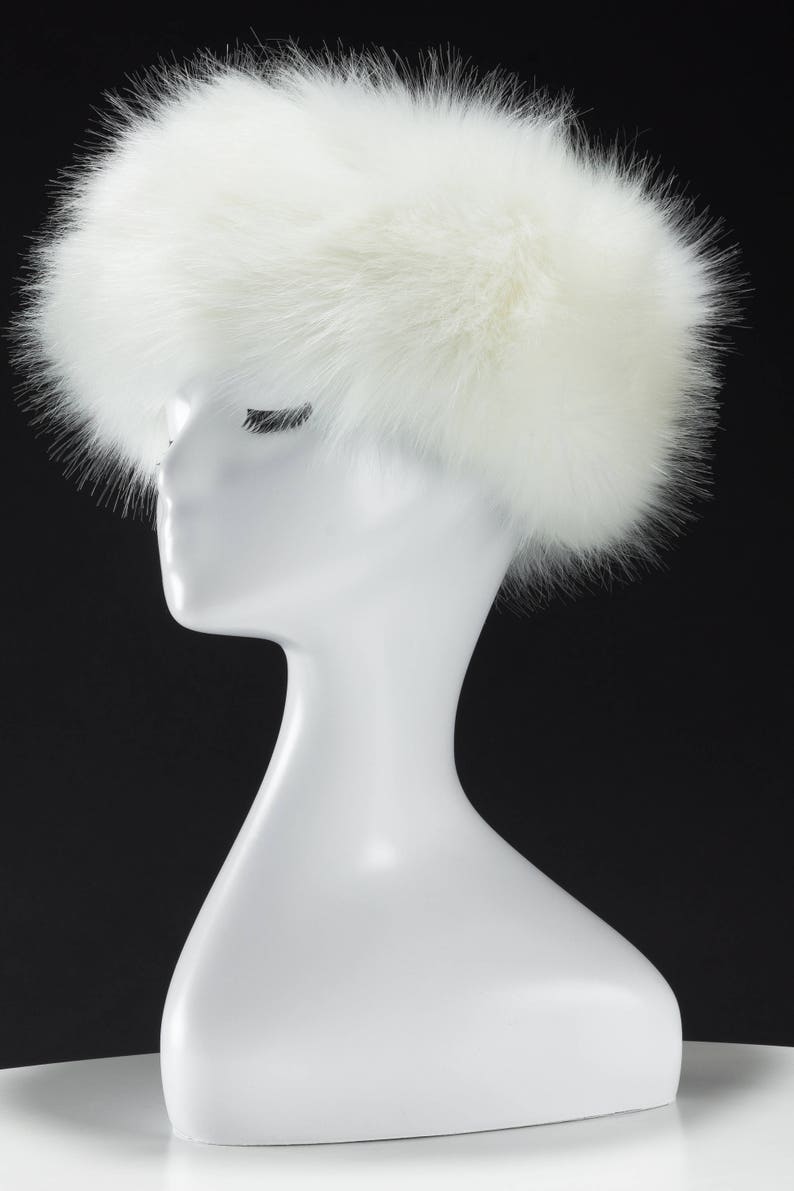 White Faux Fur Headband, Earwarmer, Winter Hat, Hairband Etsy