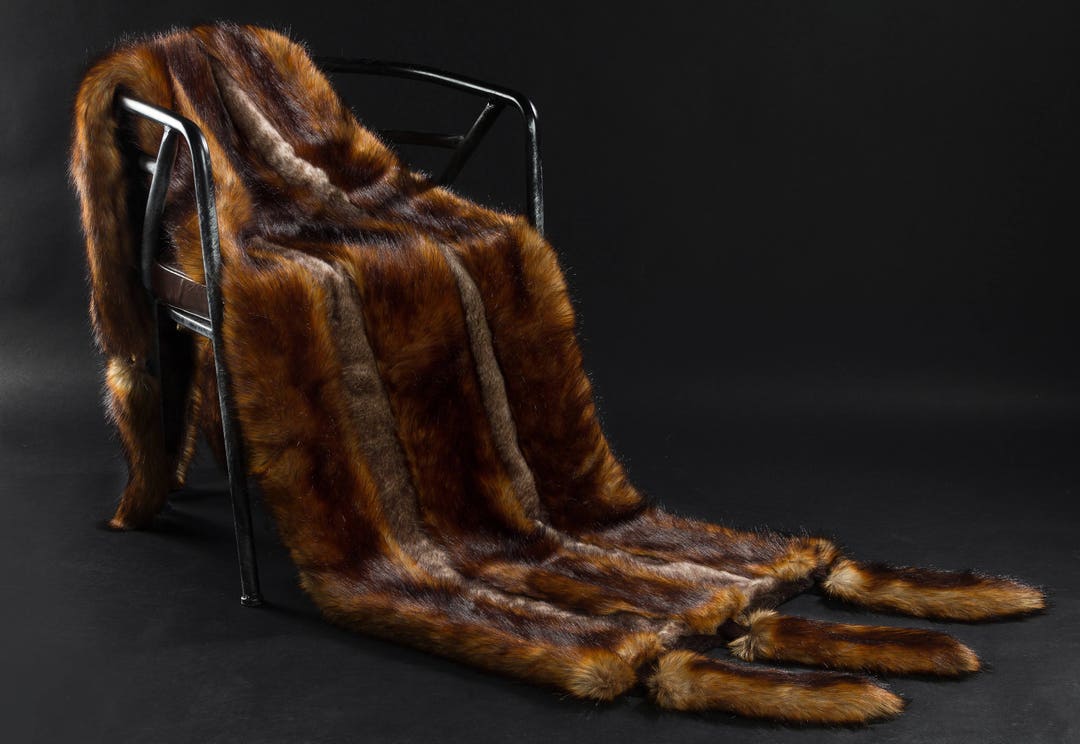 Red Fox Faux Fur Weight Blanket Red Fox, Weight Blanket, Throw Blanket