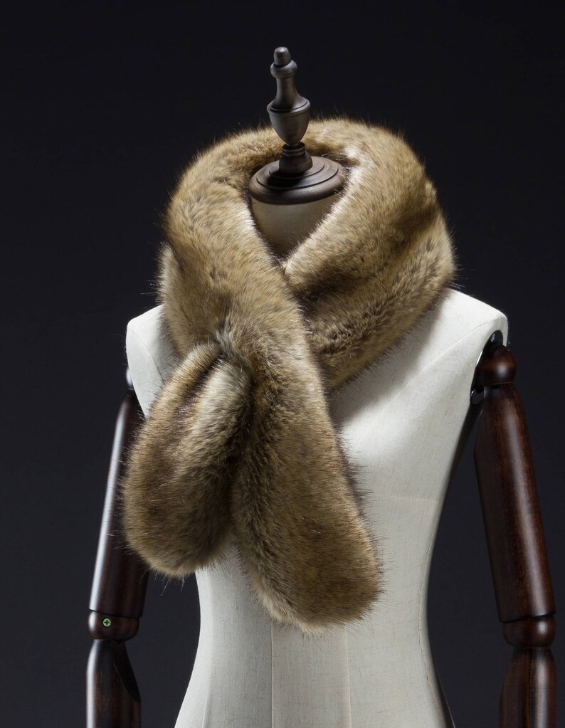 Faux Fur Scarf Brown Faux Fur Scarf Faux Fur Scarves Fox Etsy Australia