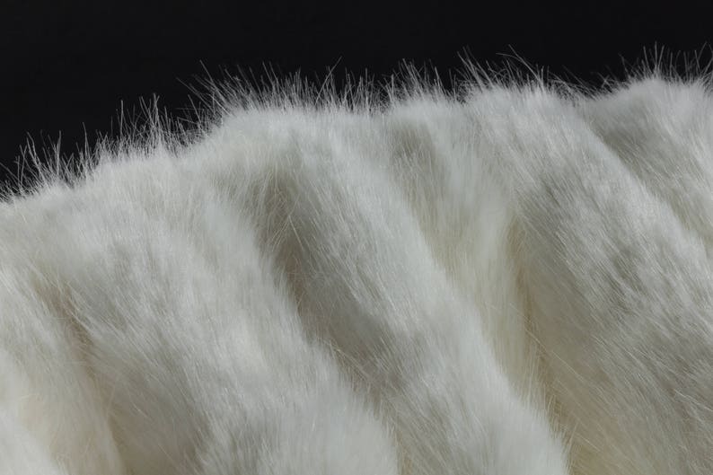 White Faux Fur Weight Blanket Arctic Fox Weight Blanket Etsy