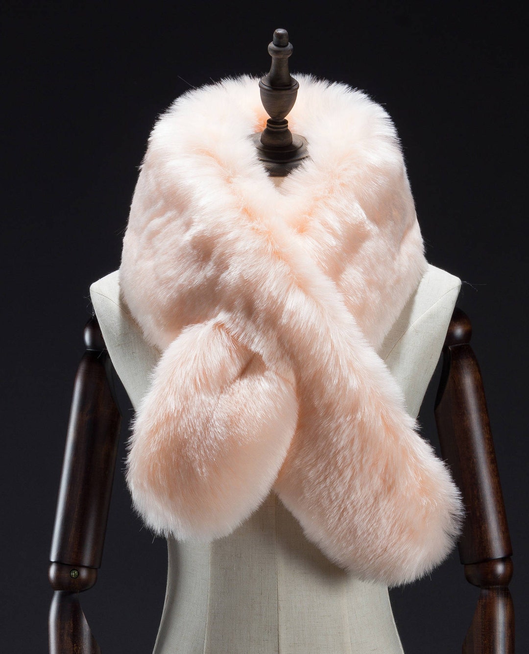 Faux Fur Scarf, Baby Pink Faux Fur Scarf, Faux Fur Scarves, Light Pink ...