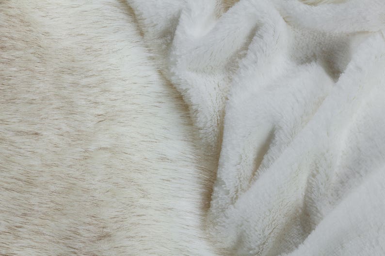 White Faux Fur Weight Blanket Arctic Walf Weight Blanket Etsy