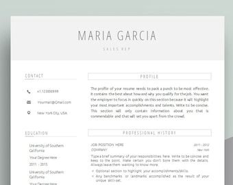 creative resume etsy