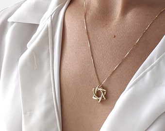 Tiffany Co Elsa Peretti Star of David 18k Yellow Gold Pendant