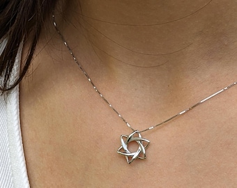 White \ Yellow Gold Star of david pendant necklace designer magen david unique star of david pendant gold star of david Jewish jewelry