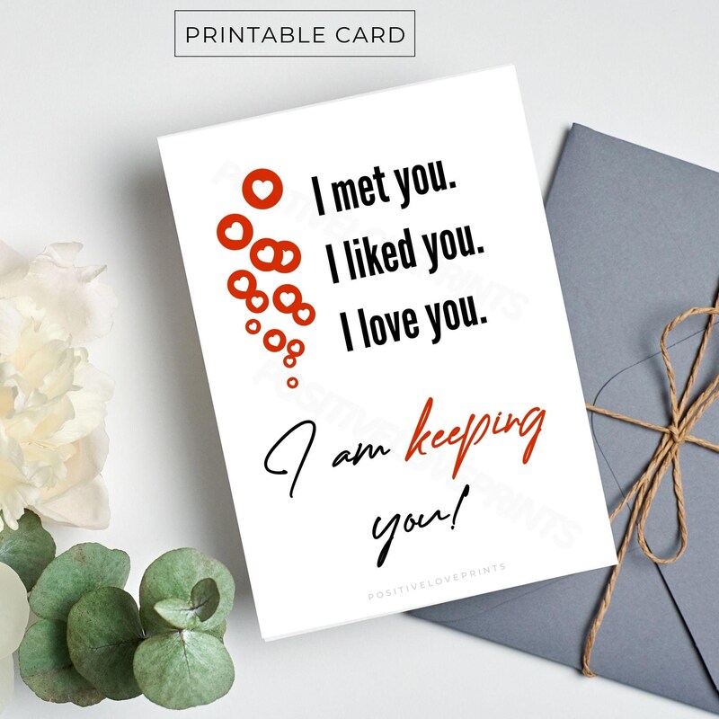 I Love You Card - Etsy