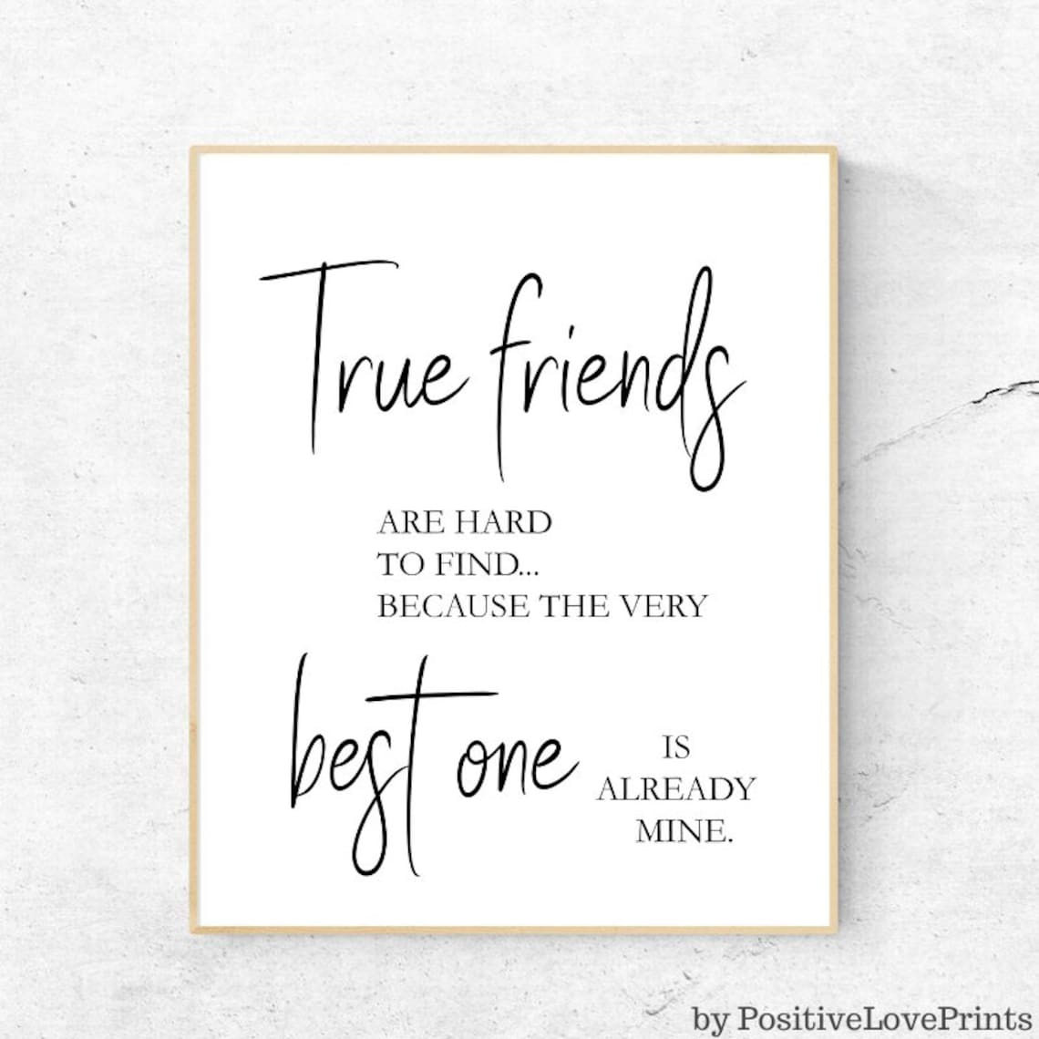 Best friend quotes Printable friendship quotes Friend wall Etsy