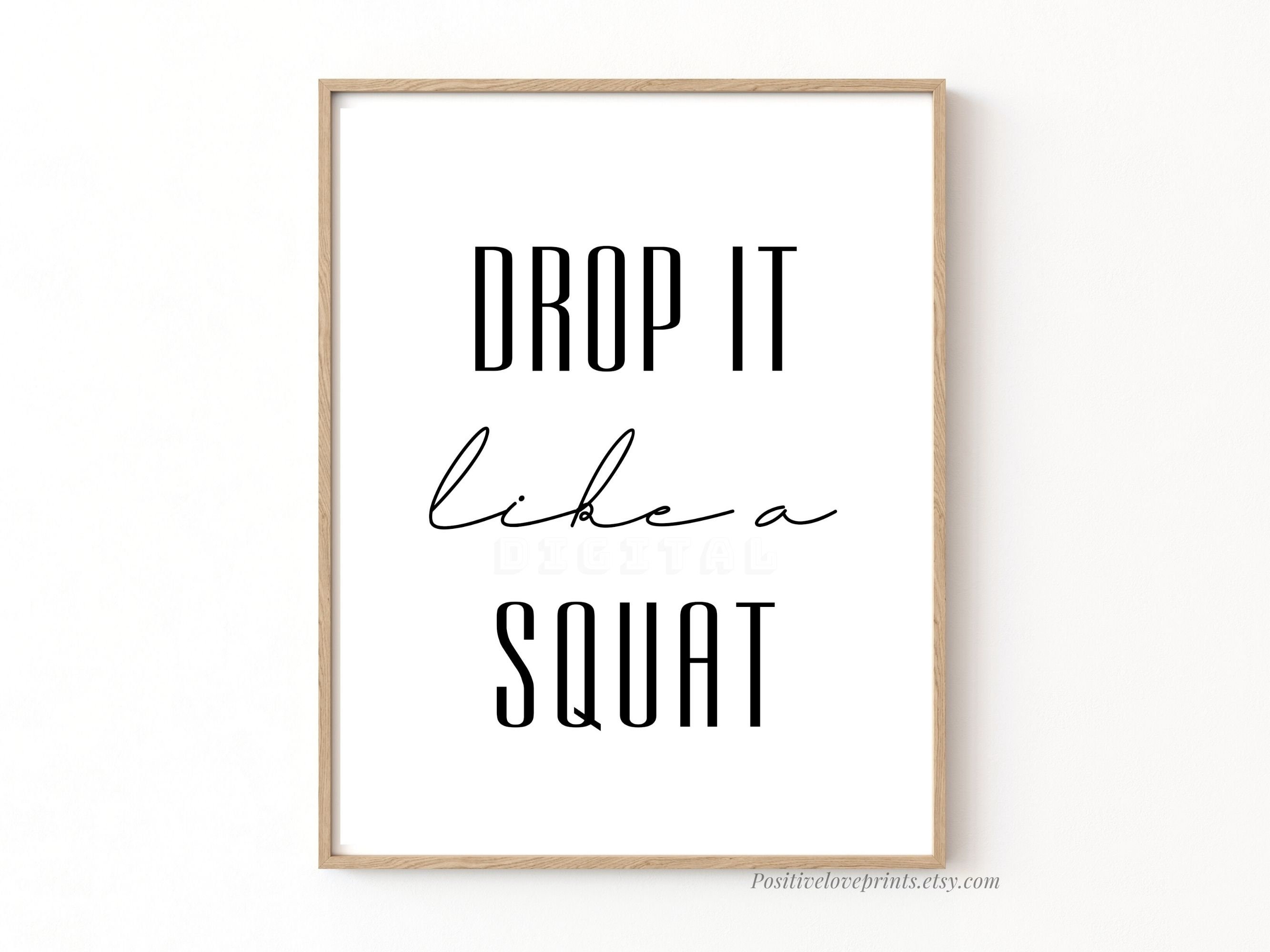 Funny Gym Poster Printable Gym Quote Workout Decor Poster | Etsy