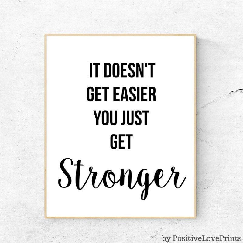 Fitness Gym Motivational Printable Wall Decor Workout Quote | Etsy