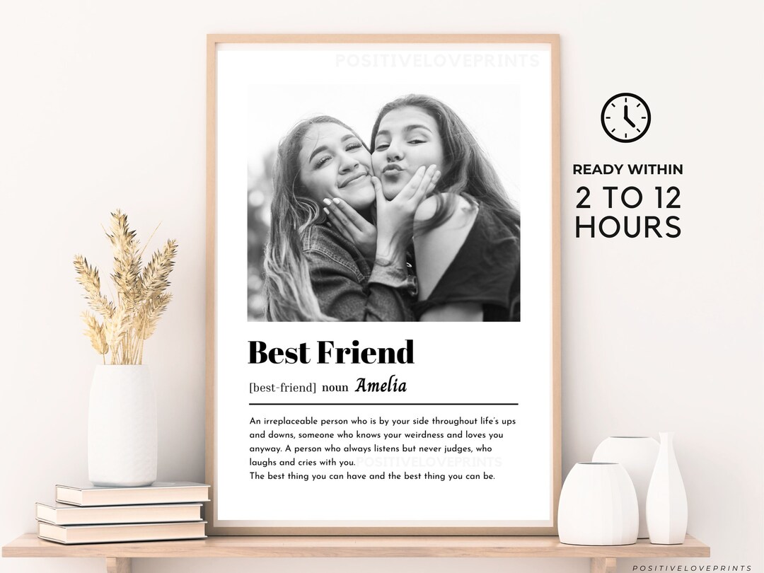Personalisiertes Geschenk für die beste Freundin, Bildgeschenk für die ...