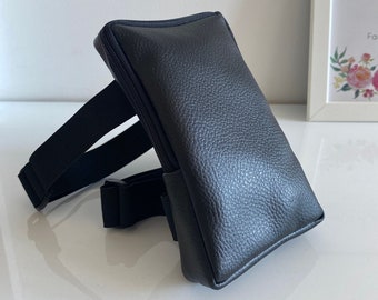 Borsa da gamba impermeabile nera, borsa per la coscia, fondina per borsa, corsa, allenamento, borsa da gamba Giro in bicicletta Giarrettiera per gambe Donna, IPhone 8, 9, X, 11, 12, 13 Carnevale