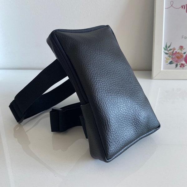 Borsa da gamba impermeabile nera, borsa per la coscia, fondina per borsa, corsa, allenamento, borsa da gamba Giro in bicicletta Giarrettiera per gambe Donna, IPhone 8, 9, X, 11, 12, 13 Carnevale