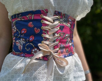 Feminine  Underbust Belt, Corset Belt for Woman, Fairy Corset, Waist Corset, Wedding Corset, Festival Corset