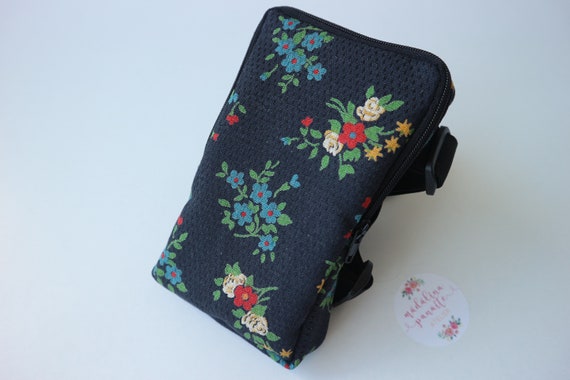 Floral Leg Bag, Running Bag, Leg purse, Bike ride Bag, Leg garter Bag, IPhone X, 11, 12, 13, Carnival Bag, Festival Bag, Woman Gift