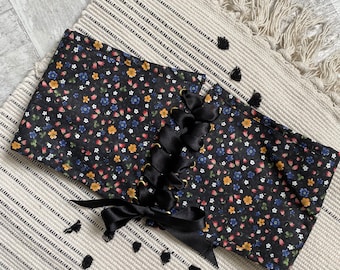 Floral Print Underbust Belt, Corset Belt for Woman, Fairy Corset, Waist Corset, Wedding Corset, Festival Corset