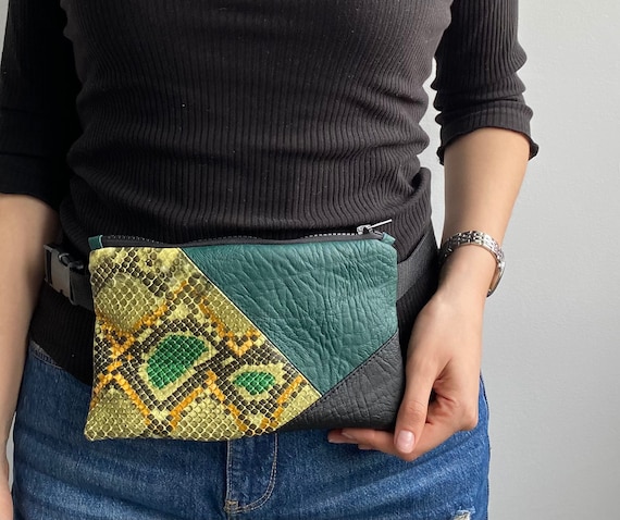 Snake print 2025 waist bag