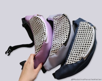 Lavender Fanny Pack, Hands Free Belt Bag, Hip Bag, Shoulder Bag, Festival Bag, Travel Bag, Gift For Women, Carnival Bag,  Passport Holder