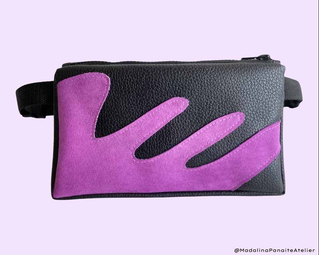 BLACK Waterproof Fuchsia Fanny Pack Hands Free Bag Hip Belt Bag Waist Bag Festival Bag Travel Bag Gift for Women Personalized Gift Etsy UK