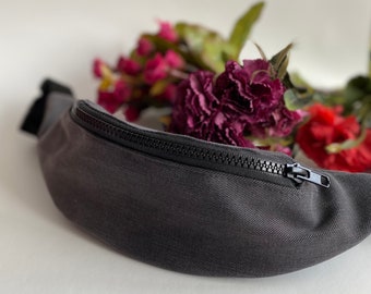 Schwarze Jeans Fanny Pack, Hüfttasche, Handfreie Gürteltasche, Festival Tasche, Traveler Bag, personalisiertes Geschenk, Bum Bag, Crossbody Tasche, Schultertasche