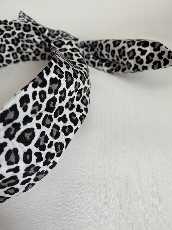 Fascia Per Capelli Scrunchie In Velluto Stampa Animalier, Beige, Elastica, Girl Glamour