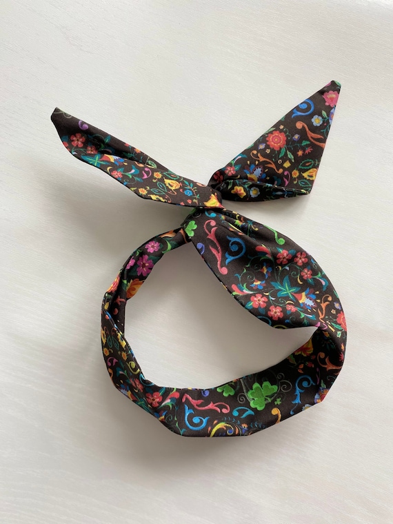 Colorful Print Wire Headband, Wide Headband, Hair Wrap Knot  display picture 1