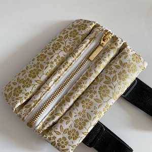 Sac de jambe floral en or, sac de cuisse, étui de jambe, course, sac à main de jambe Jarretière de jambe, iPhone X unisexe, 11, 12, 13, sac de carnaval, Sac de festival
