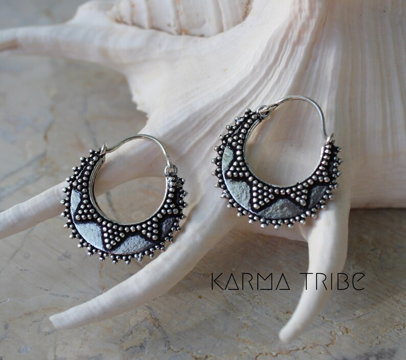 delicate silver hoop earrings