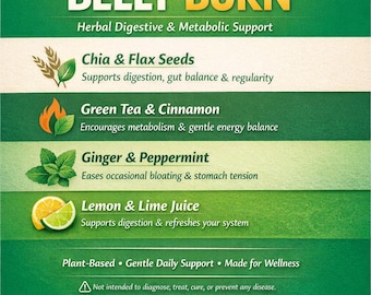 Belly Burn Herbal Blend | Digestive & Metabolic Support | Plant-Based Wellness