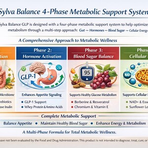 Sylva Balance GLP Blood Sugar & Metabolic Support GLP-1 Herbal Formula Gut Health Appetite Control image 4