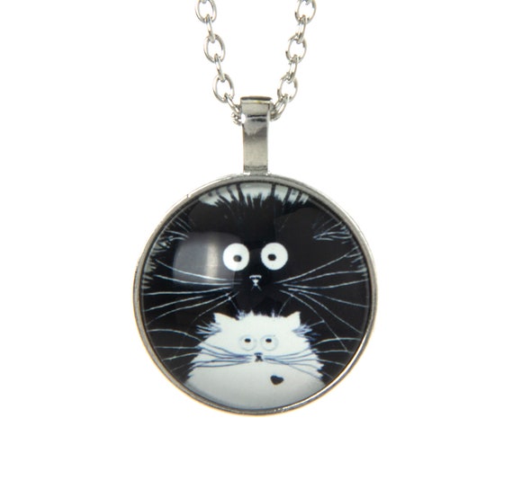 Cat key chain Cat lover gift Kitten jewelry Happy cat keychain best cat gift