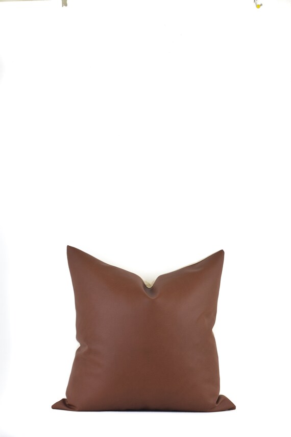 etsy leather pillow