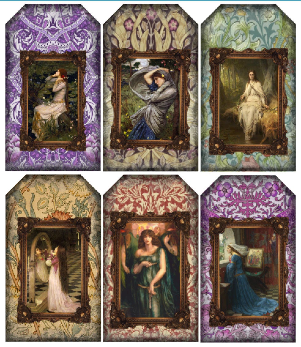 Art Nouveau Pre Raphaelite Arts and Crafts William Morris Digital ...