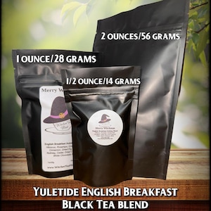 Merry Witchmas Holiday Tea ~ English Breakfast Blend ~ Yule Loose Leaf Tea