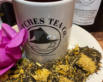 The Witching Season Scottish Breakfast Tea - Organic Fair Trade Super -  Strong Black Tea Blend - Witches Tea -  Gift