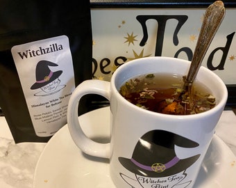 Witchzilla ~ Himalayan White Tea - Organic Fair Trade - White Tea - Witches Tea - Handfasting Wedding Gift