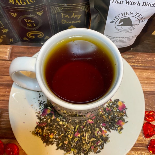 That Witch B*tch - Lapsang Souchong Smoky Black Tea Blend - Loose Leaf Tea - Organic Fair Trade - Witch Tea - Gift