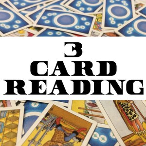 Leitura de cartas de tarô ou oráculo de 3 cartas - mesmo dia ~ Psíquico ~ Adivinhação ~ Leitura de cartas ~ Adivinhação