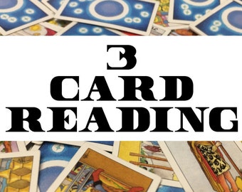 3 Card Tarot or Oracle Card Reading - Same Day ~ Psychic ~ Divination ~ Card Reading ~ Fortune Telling