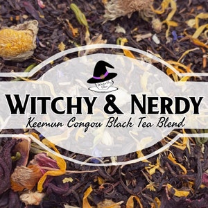 Witchy & Nerdy Keemun Congou Black Tea Blend 0rganic Fair Trade Smart Tea Witches Tea Gift image 5