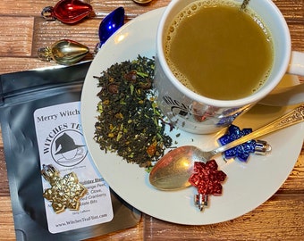 Merry Witchmas Holiday Tea ~ English Breakfast Blend ~ Yule Loose Leaf Tea